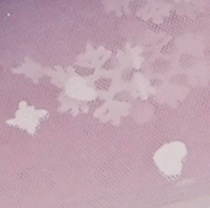 Fabricante de nueva impresión offset snowflake ropa de niños tela de malla suave tela de malla