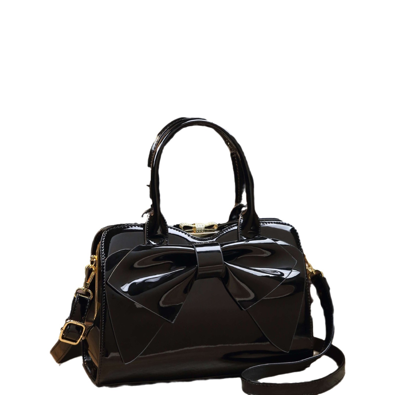 2025 bolsos de mujer nueva bolsa de moda, bolsos de mujer de cuero esmaltado, bolsos de hombro, bolsos de brazo mini