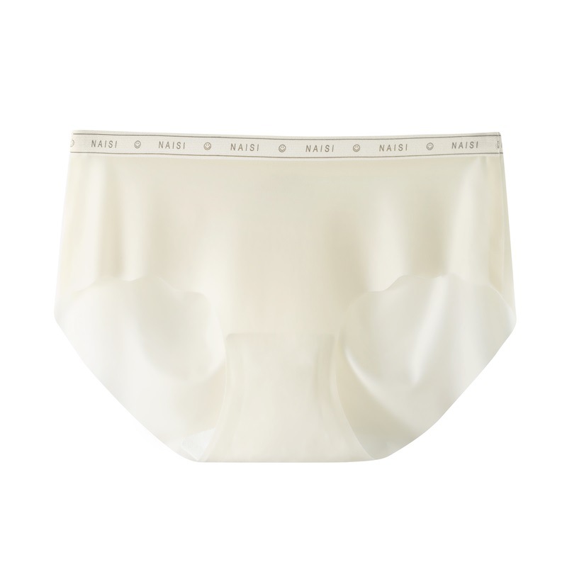 Bragas de seda de hielo para mujer, algodón, entrepierna antibacteriana, cintura media, chicas sexy, pantalones cortos triangulares, cabeza, ropa interior sin costuras transpirable de verano para mujeres