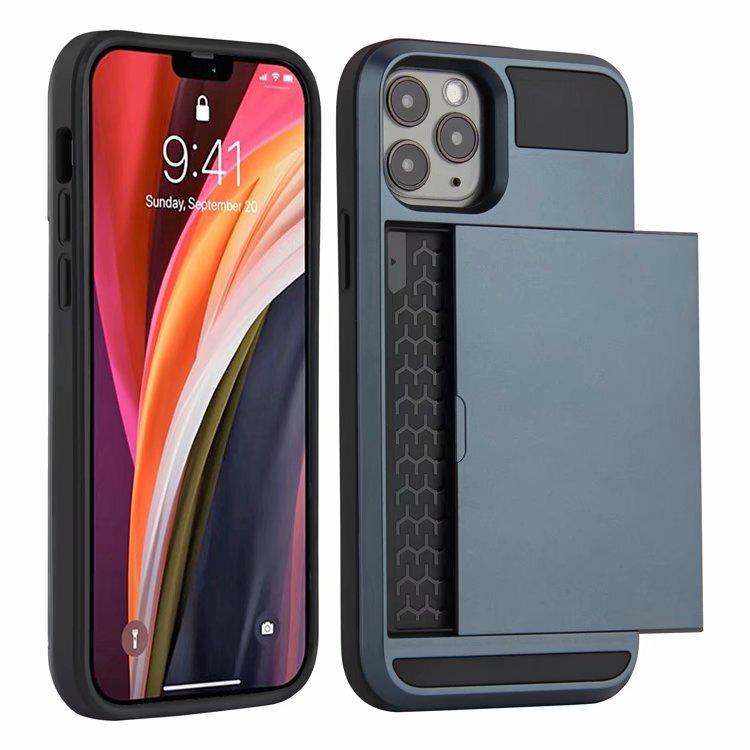 Suitable for iphone15 Phone Case Apple 13pro Slide Card Two-in-One Card Case 11 Wallet Protective Case Xs