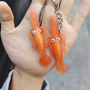 New High-Looking Color-Changing Grilled Squid That Changes Color When Exposed to Ultraviolet Rays, Soft Rubber Car-Mounted Creative Pendants and Small Gifts