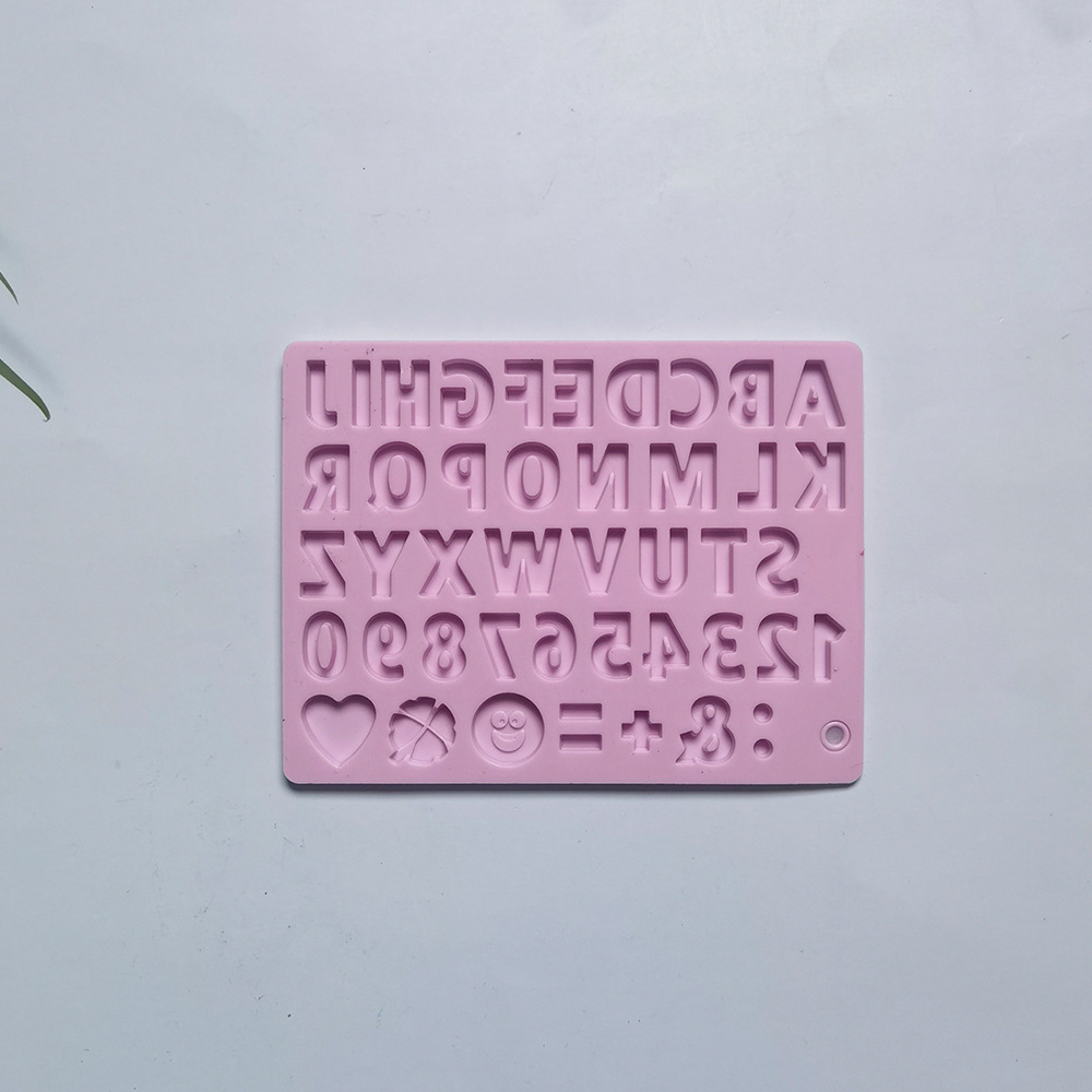 462 chocolate monoletra pastel de chocolate molde de silicona gelatina molde de torta de pan herramientas de horneado