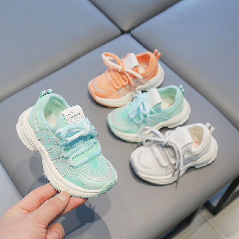 Zapatos de bebé, zapatos para niños, un año y medio, tesoro femenino, zapatos de otoño, 1-3-5 años, 6 zapatos deportivos transpirables de suela blanda, zapatos para niños