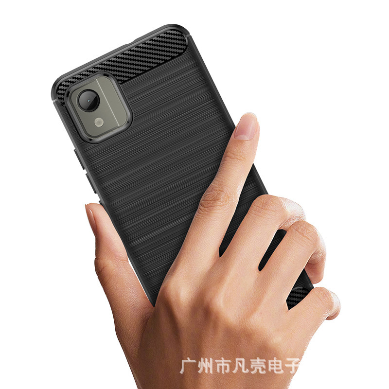 E-CommerCe New Model Suitable for Nokia C110 Mobile Phone Case Soft SiliCone Brushed All-inClusive Anti-fall Pure Color Non-slip