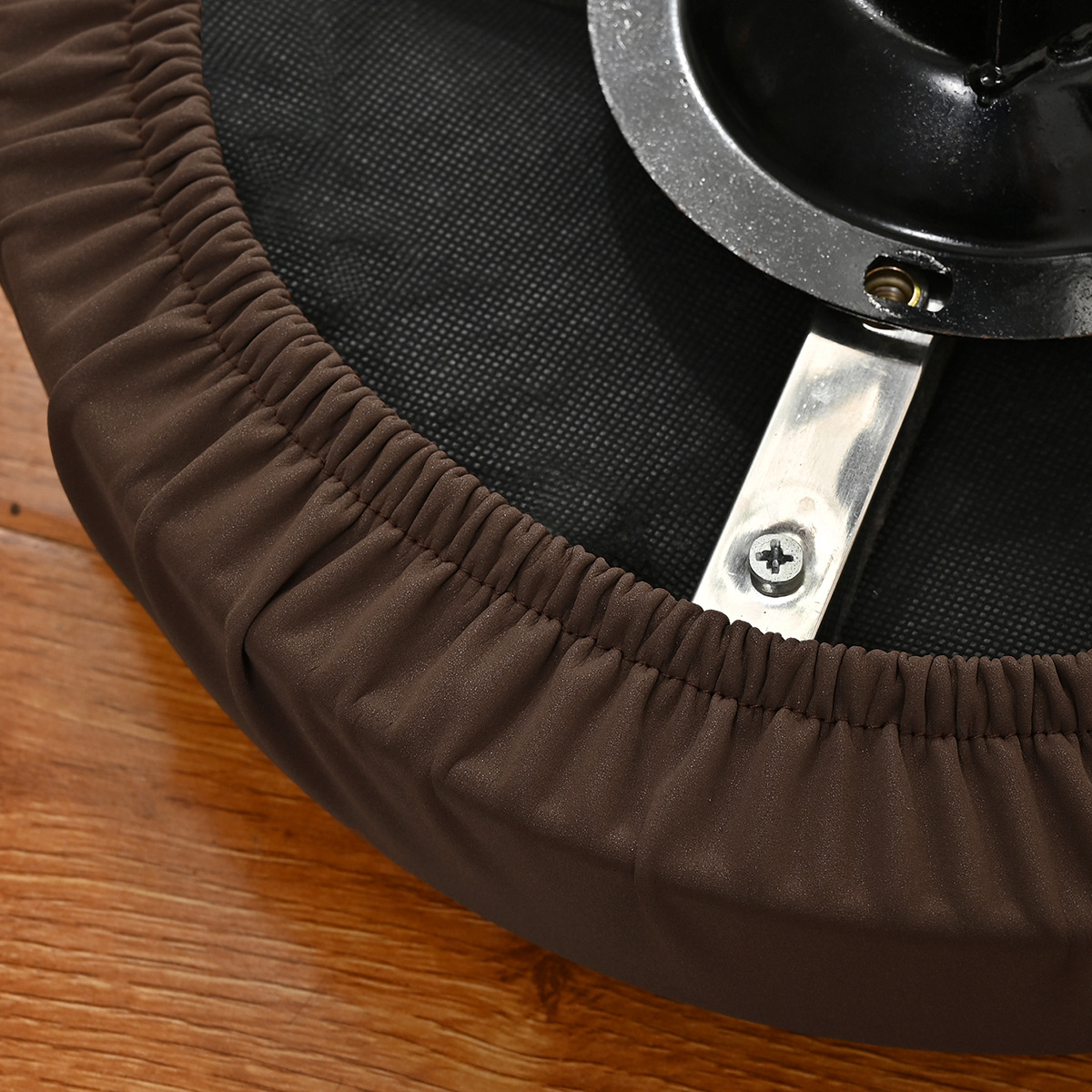 Amazon transfronterizo color sólido elástico brillante cubierta de taburete redondo cubierta de barbería general cubierta de taburete redondo cubierta de silla cubierta