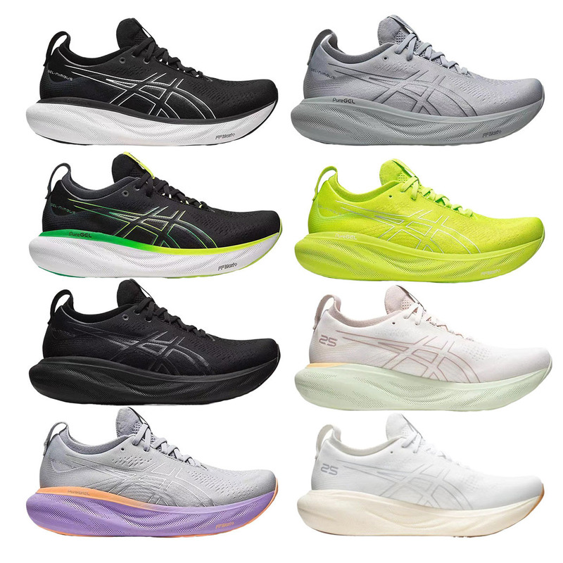 Putian Arthur Men's Running Shoes Nimbus 25 Lightweight Thick-Soled Heightening Sports Shoes N25 Elastic Cushioning Running Shoes