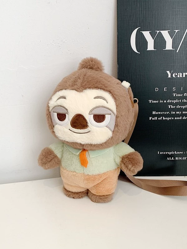 Мультяшная миловидная игрушка, кролик, плюшевая сумка через плечо с ушами, мобильный телефон, система хранения, подарок на день рождения, лиса, енот