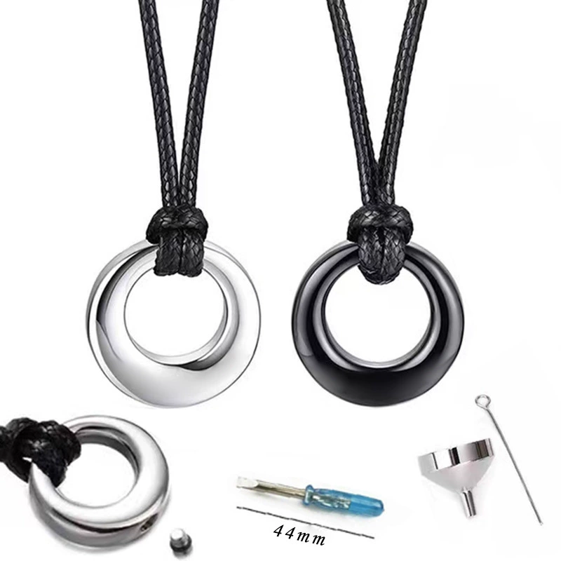 Мемориальное ожерелье Ожерелье из пепла в форме сердца Мемориальный кулон для кремации Мужчины и женщины Индивидуальное ожерелье Ожерелье для духов Баночка