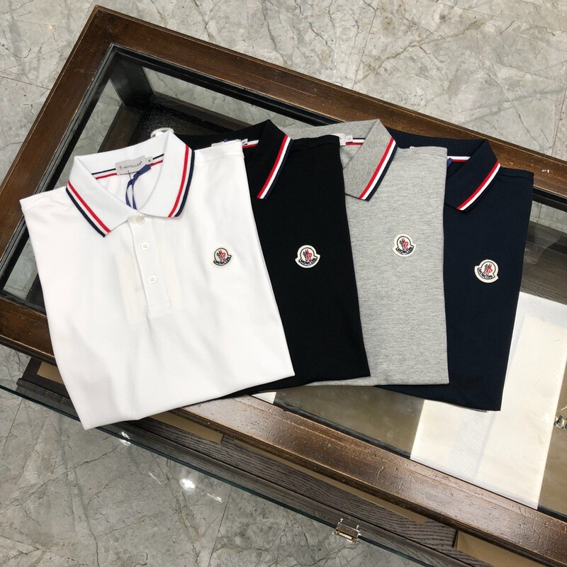 Cross-Border Export Original Summer and Autum New Style Men's Shirts Short-Sleeved Embroidered Cotton Lapel Casual T-Shirts for Men