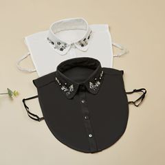 韓版娃娃假領子 時尚假領子 黑白搭襯衣 純棉秋冬季蕾絲假衣領