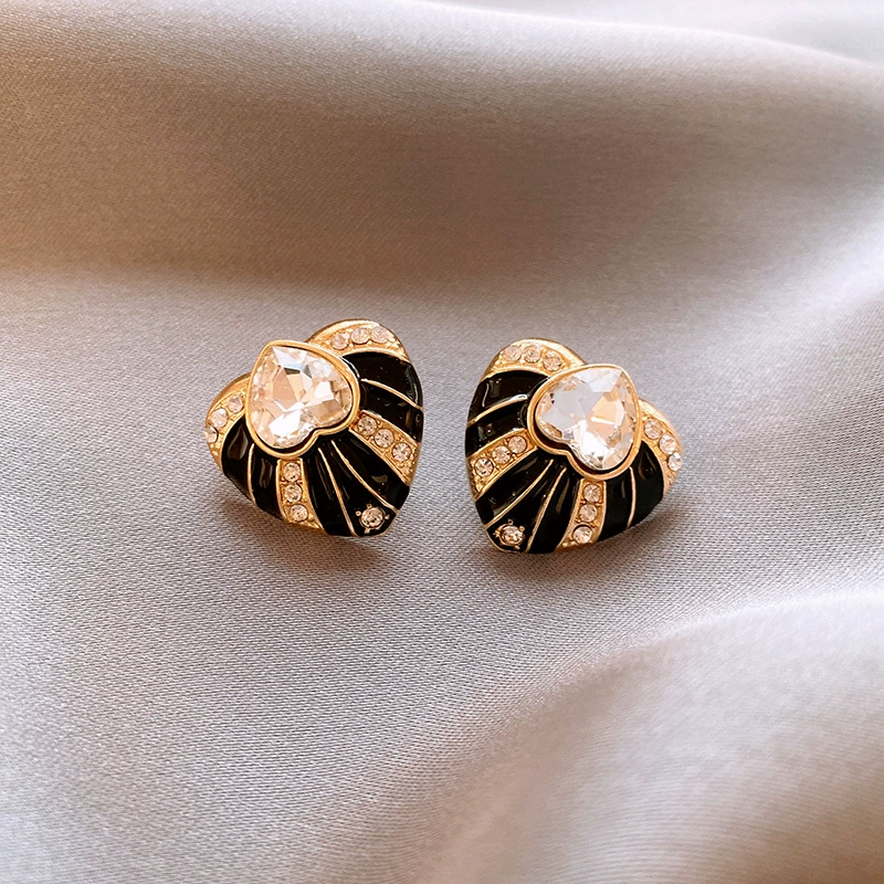 Серебряная игла, модный дизайн серег, французский стиль, легкая роскошь, стиль высокого качества