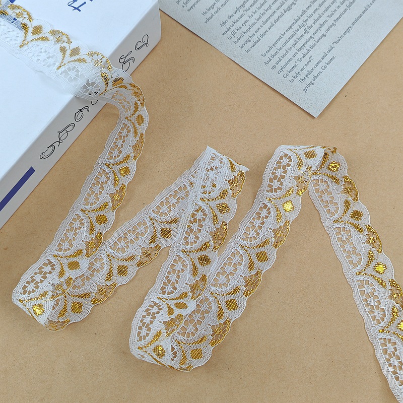 Estilo étnico color oro encaje plata encaje Ropa Accesorios niños muñeca falda Accesorios