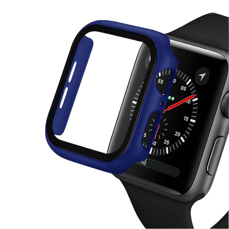 Adecuado para iwatch49/44 Apple Watch caso PC integrado Shell 42/38-pulgadas 360 todo incluido templado película protectora Shell