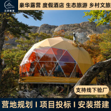 星空房户外活动广告展览野营球形帐篷泡泡屋展览酒店营地民宿帐篷
