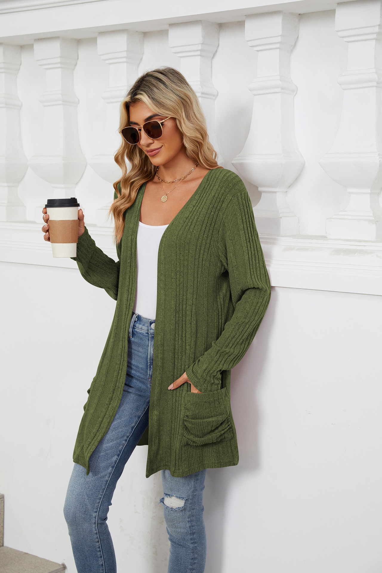 490g Weight Long Sleeve Sleeve Length Placket Placket Type Regular Sleeve Sleeve Type Nylon, Spandex, Polyester Fabric Type Long Top Length Cardigan Tops Type Holiday, Daily Occasion Collarless Neckline Regular Fit Fit Type Solid Color Pattern Winter, Autumn Season Women's Gender Casual, Elegant Style Wholesale Women's Casual Elegant Solid Color Long Sleeve Sweaters & Cardigans 31