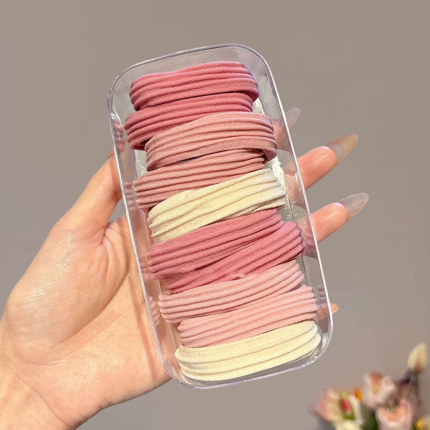 Caricatura encantadora anillo de pelo pulgar no daña el cabello de los niños correa de correa pequeña cuerda de cabello para niñas cuerda de cabello