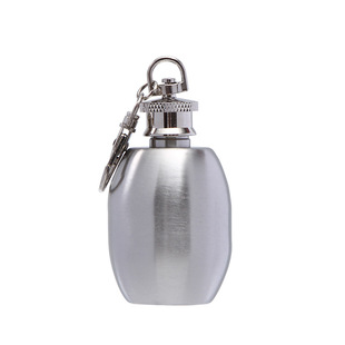 Creative new 2oz pendant small hip flask outdoor portable mini white wine small hip flask stainless steel accompanying pot manufacturers