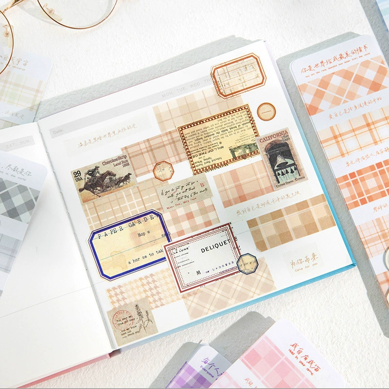 Стикеры Twilight Stickers Scottish Manor Series Basic Plaid Fresh Handbook Материалы декоративные стикеры 8 типов