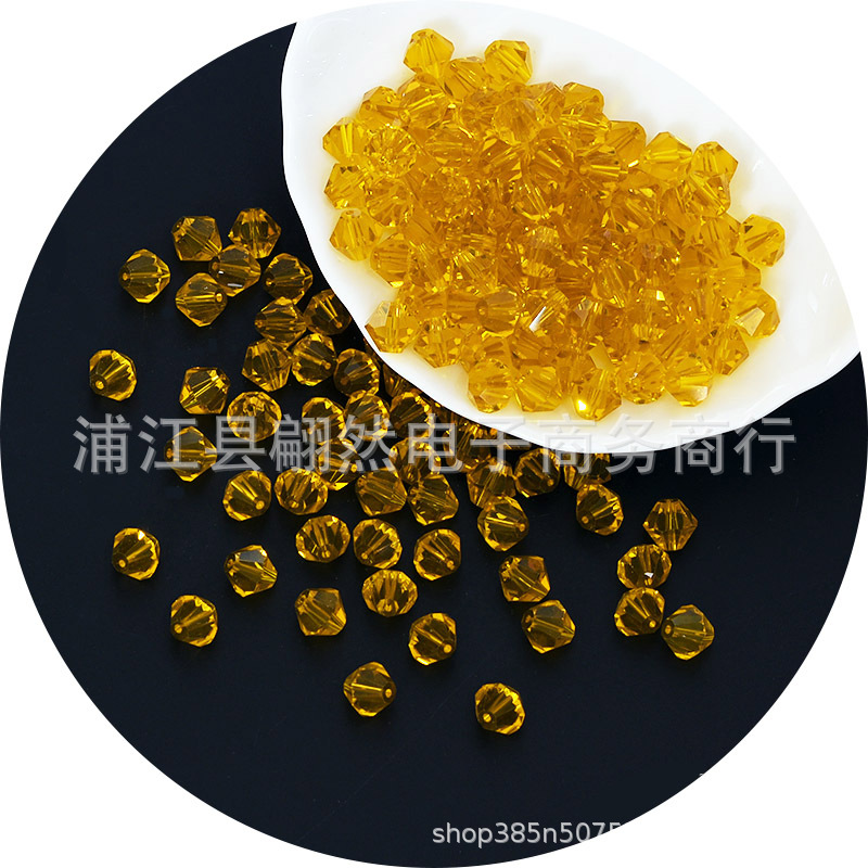 3-8mmAAAA水晶菱形珠精品水晶ガラス珠二頭尖珠DIY珠散珠アクセサリー部品