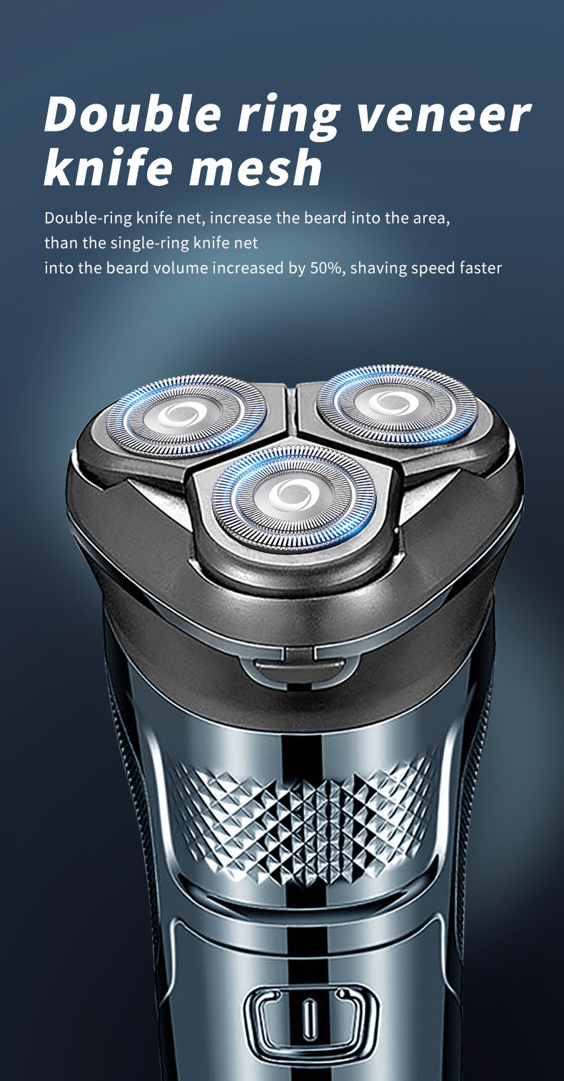 Electric Shaver For Men Rechargeable Portable Beard Trimmer_voghion.com