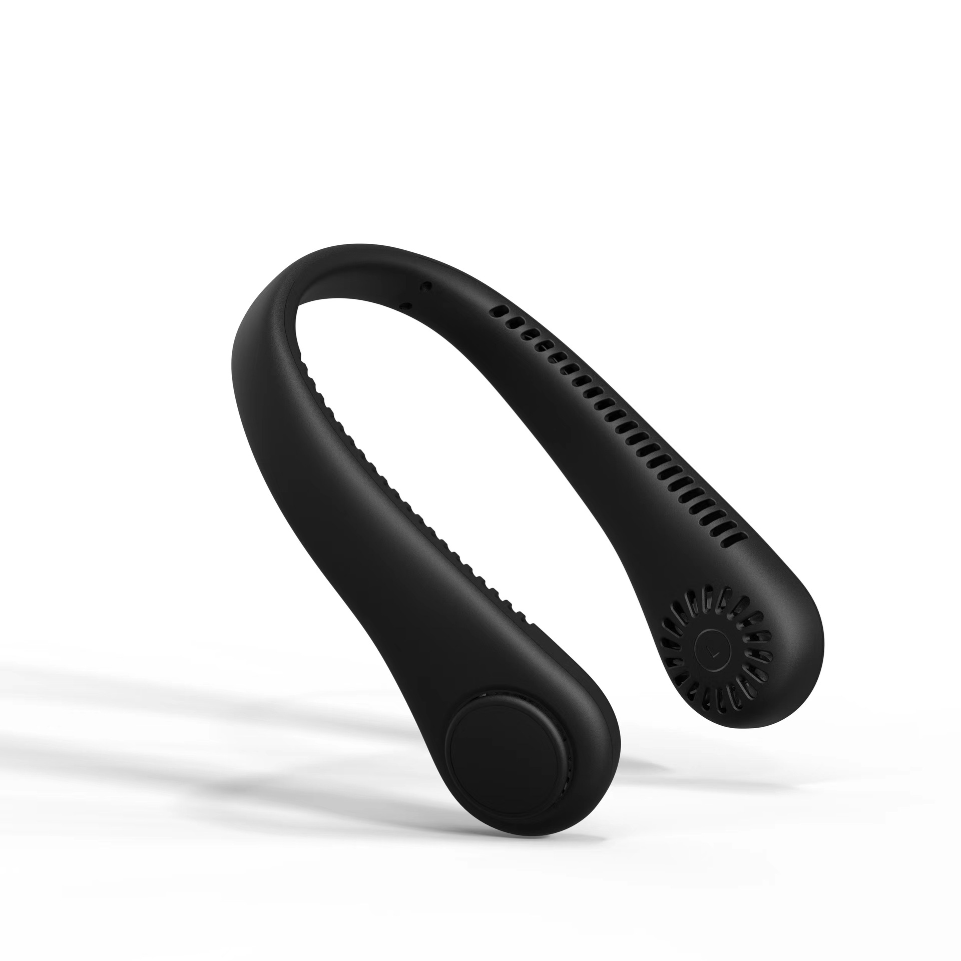 Ventilador pequeño con cuello colgante cuidadosamente seleccionado, potente sin hojas, silencioso, portátil, ligero, ajuste de tres velocidades, enfriamiento, ventilador con cuello colgante sin hojas