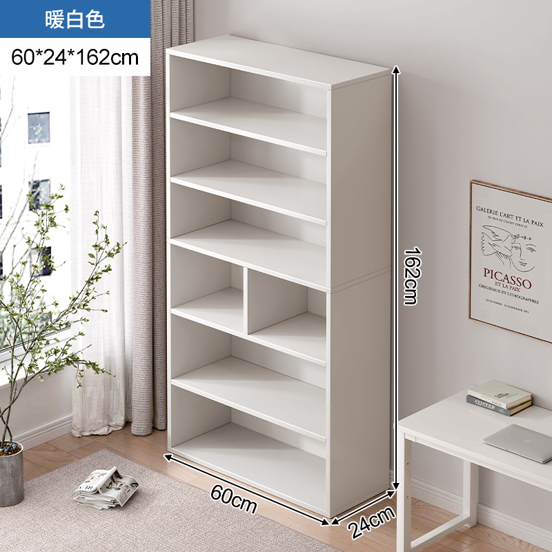 Estante de libros pequeño estante de almacenamiento multicapa de piso armario pequeño armario contra la pared de madera sólida gabinete bajo