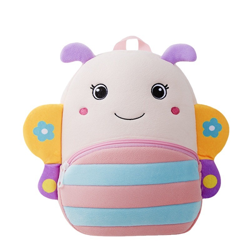 Venta caliente animal de dibujos animados mochila para niños felpa mochila escolar para niños y niñas 1-3-5 años mochila escolar de clase pequeña imprimible