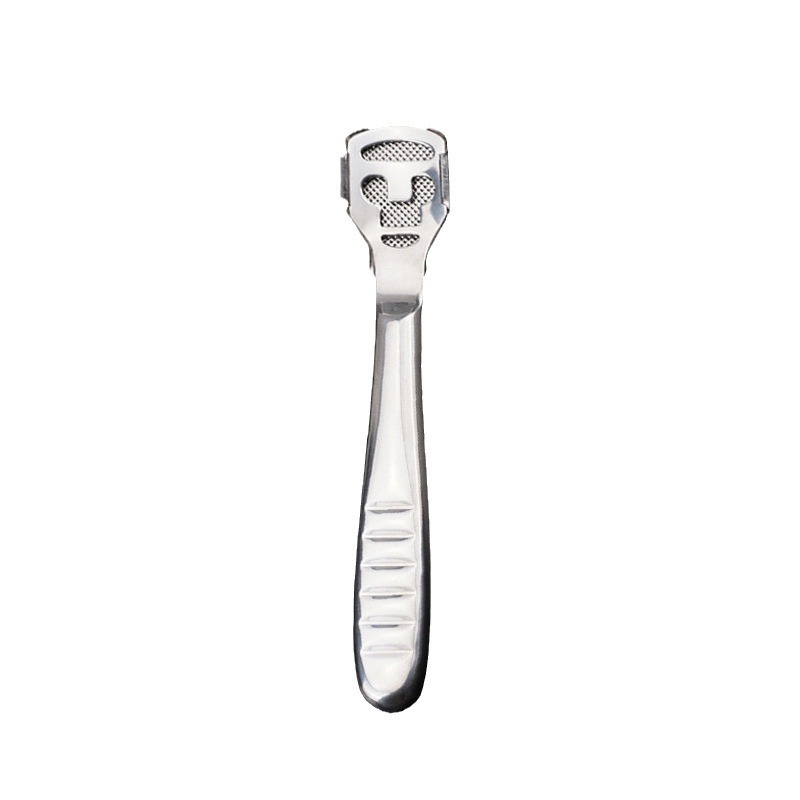 Acero inoxidable pedicura cuchillo cortaúñas raspado piel muerta cuchillo callos piel gruesa cepilladora limpieza cuidado pedicura raspador pie cepilladora