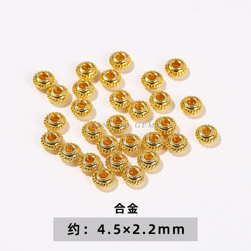18K alloy diagonal pearl gold color
