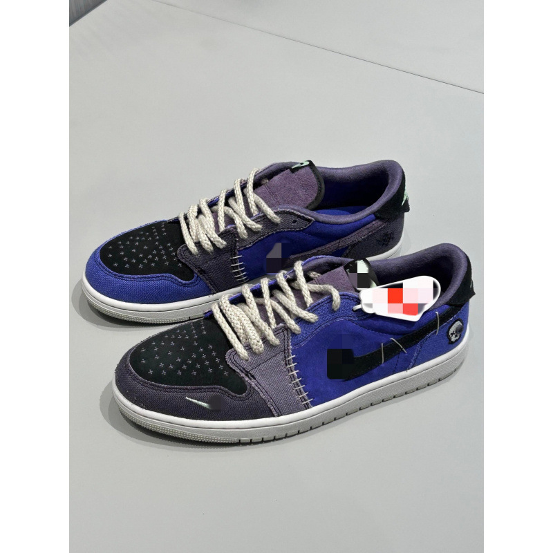 Putian Shoes Aj1 Low-Top Sneakers Basketball Shoes Men's and Women's Sports Shoes Pure Original Jordan 1 Gray White Black Red Toe Sb Dunk