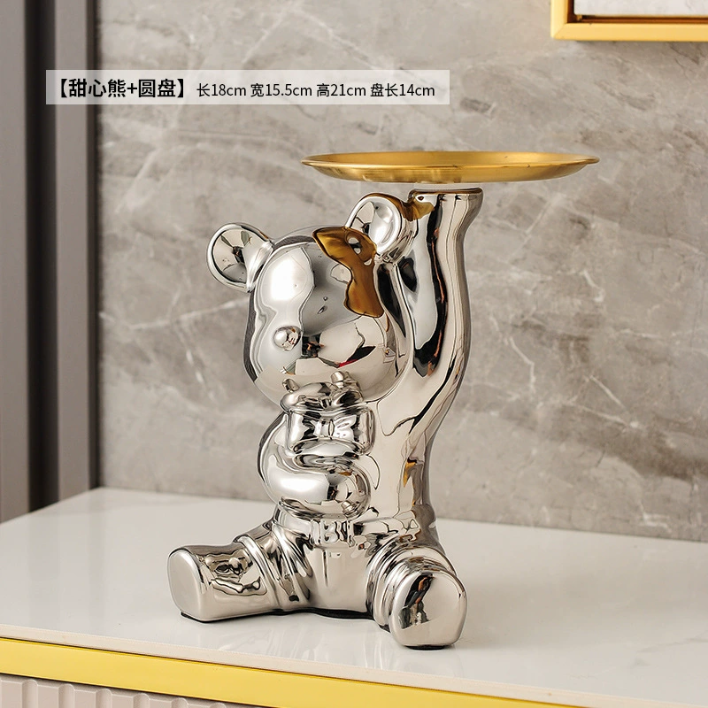 Storage system for keys, ceramic decorations for living room, light luxury style