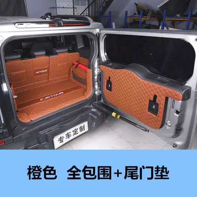 Models of Jietu Traveler Trunk | Trunk Mat - orange-full-surround-tailgate-mat-jietu-traveler