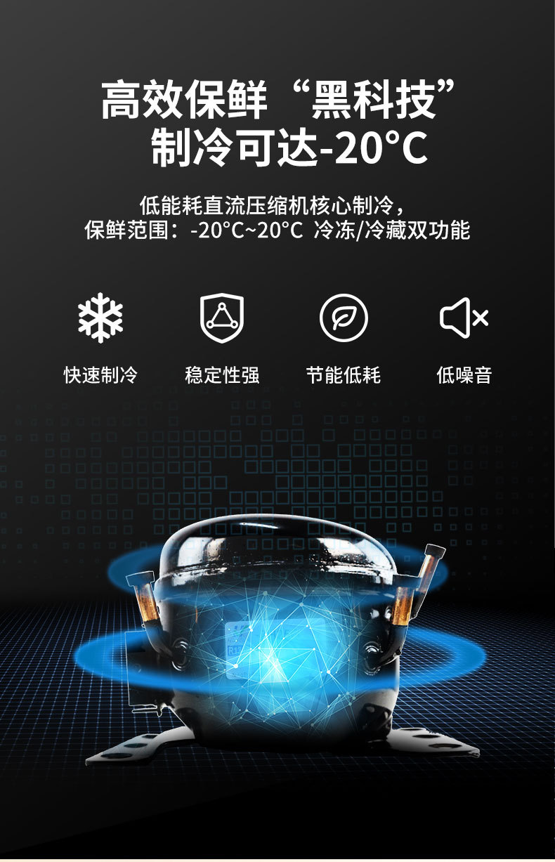 Ice Tiger Compressor Car Refrigerator Car Home Dual-use Refrigeration 12v24v Portable C9P Dormitory Small Refrigerator