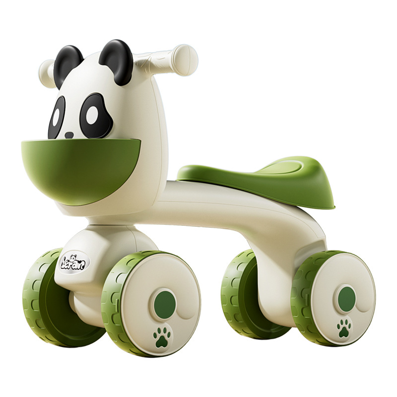 Nuevo panda coche de equilibrio para niños 1 - 3 años de edad bebé deslizante cuatro ruedas sin pedal caminante regalo de aniversario