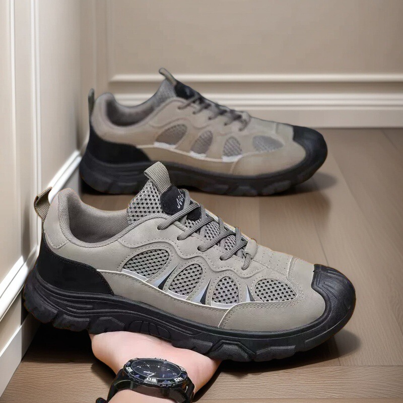 Men's Shoes Spring Hollow Mesh Shoes Breathable Casual sneaker Tooling Shoes Outdoor Hiking Hiking Shoes Men's Cross-border Men's Shoes Spring Hollow Mesh Shoes Breathable Casual sneaker Tooling Shoes Outdoor Hiking Hiking Shoes Men's Cross-border