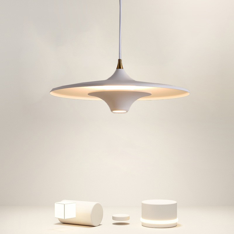 Nordic Simple Restaurant Dining Table Bar Desk UFO Chandelier Post-modern Personality Model Room Bedroom Bedside Lamps