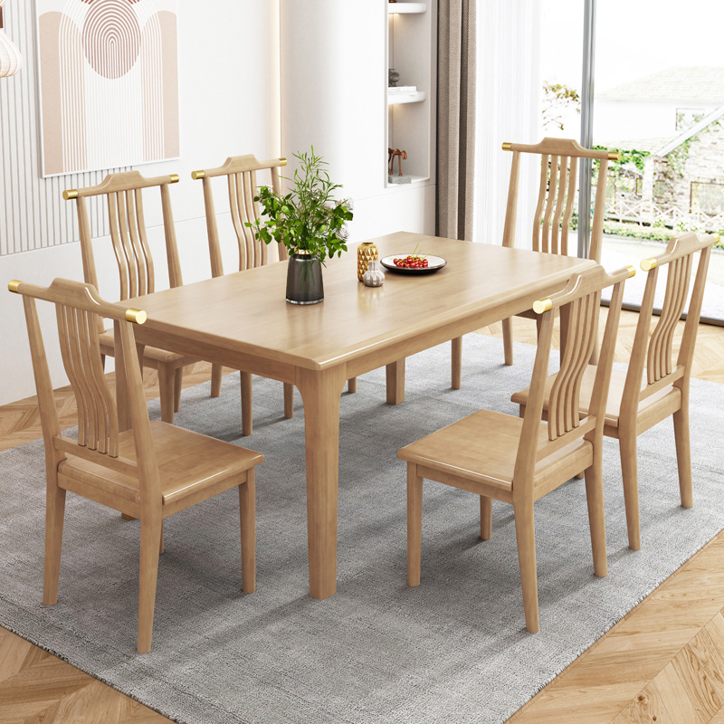 Mesa de comedor de madera + 6 sillas