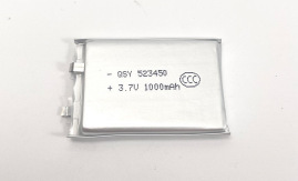 523450聚合物锂电池1000mAh3.7V暖手宝 智能锁蓝牙音箱可充电池|undefined