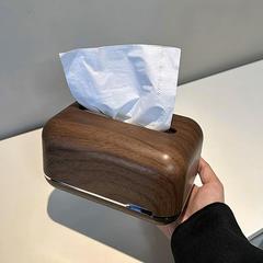 中式客厅无障碍豪华咖啡桌餐巾纸收纳盒桌面实木纸巾盒