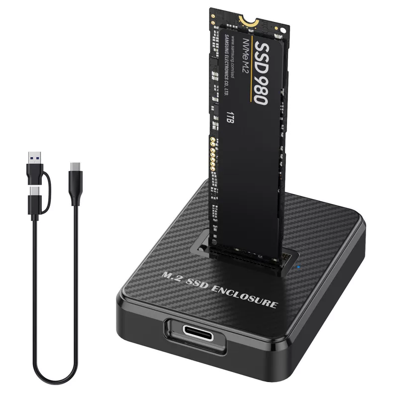 Корпус для накопителя M.2 с двумя протоколами nvme/sata, универсальный протокол, корпус для твердотельного диска, USB 3.2, внешний