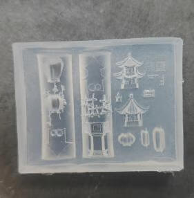 Molde de manicura amor arco en relieve flor ornamentos molde abrasivo alta permeabilidad estereoscópica DIY decoración molde de silicona