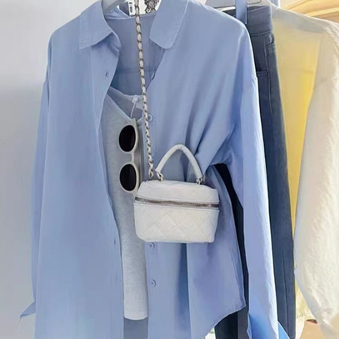 2025 Spring and Autumn Shirt Tops Long Sleeve Fashion Casual Loose Women's Clothing Elegant Slimming Versatile Korean Style Sports Shirt