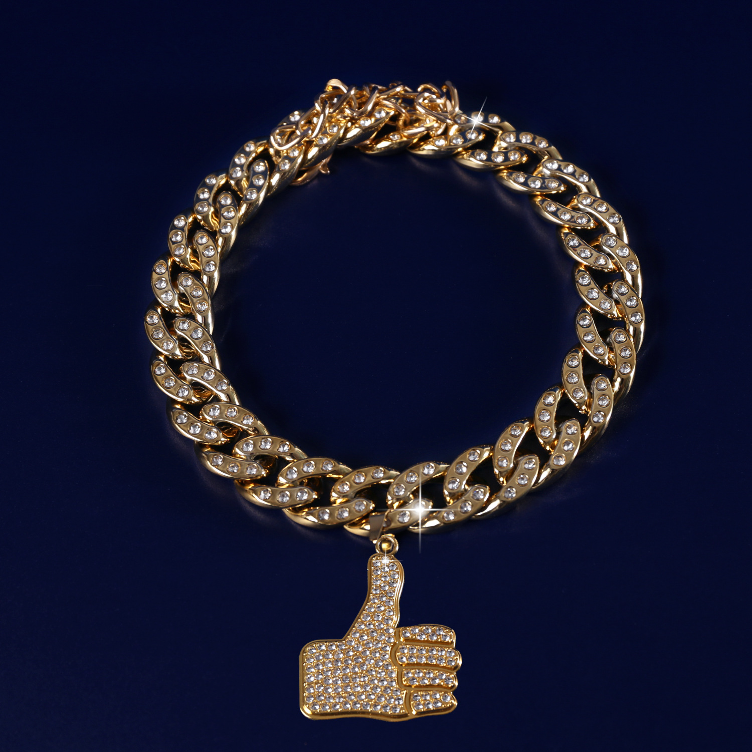Comercio exterior mascotas collar de diamantes cubano ajustable dólar corona KING collar de lucha hip-hop gato perro