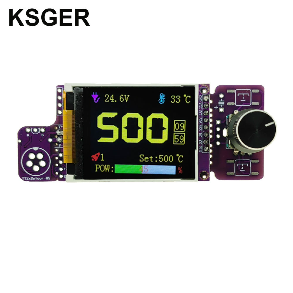 Плата управления KSGER V2.3 для паяльной станции T12 DIY, подставка для паяльника, LCD дисплей, ремонт компьютеров и мобильных телефонов