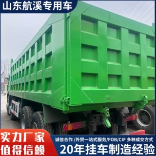 出口二手10轮豪沃自卸车 右驾驶舱渣土运输车 380马力港口载货车