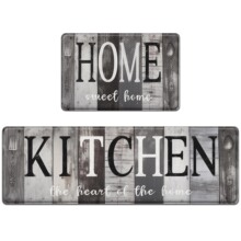 跨境厨房地垫防水防油10mm印花PVC皮革宠物用品门口垫子防滑