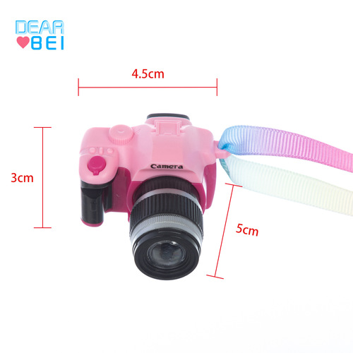 Dollhouse baby house strap camera hot selling simulation BJD doll available with simple wholesale SLR camera