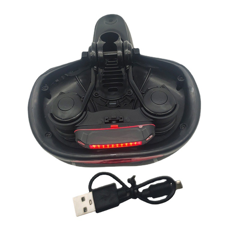 188 con cojín de luz trasera bicicleta de montaña cojín del asiento de la bicicleta asiento grande trasero suave amortiguador silla montar piezas de equipo