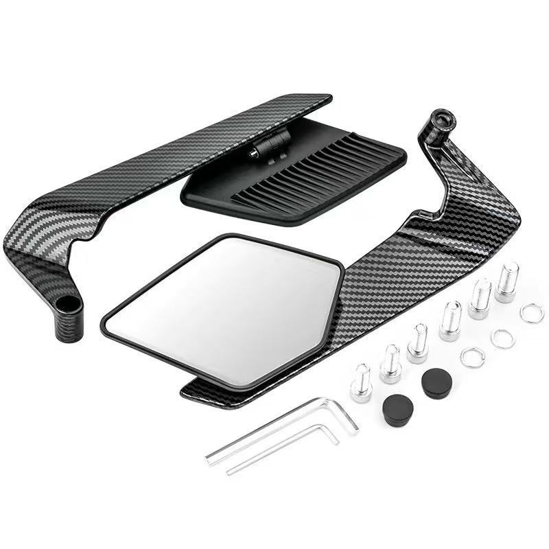 Motorcycle Electric Vehicle Modified New Fixed Wing Rearview Mirror Maverick Nine Core Universal Large Field of View Reflector