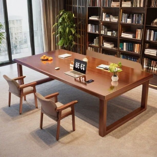All-Solid Wood Computer Desk, Desktop Table for Bedroom, Large Desk for Home Use, Office Desk, Work Table, Double Study Writing Desk
